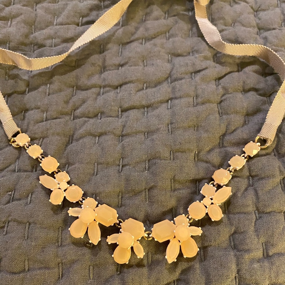 Pink flower necklace